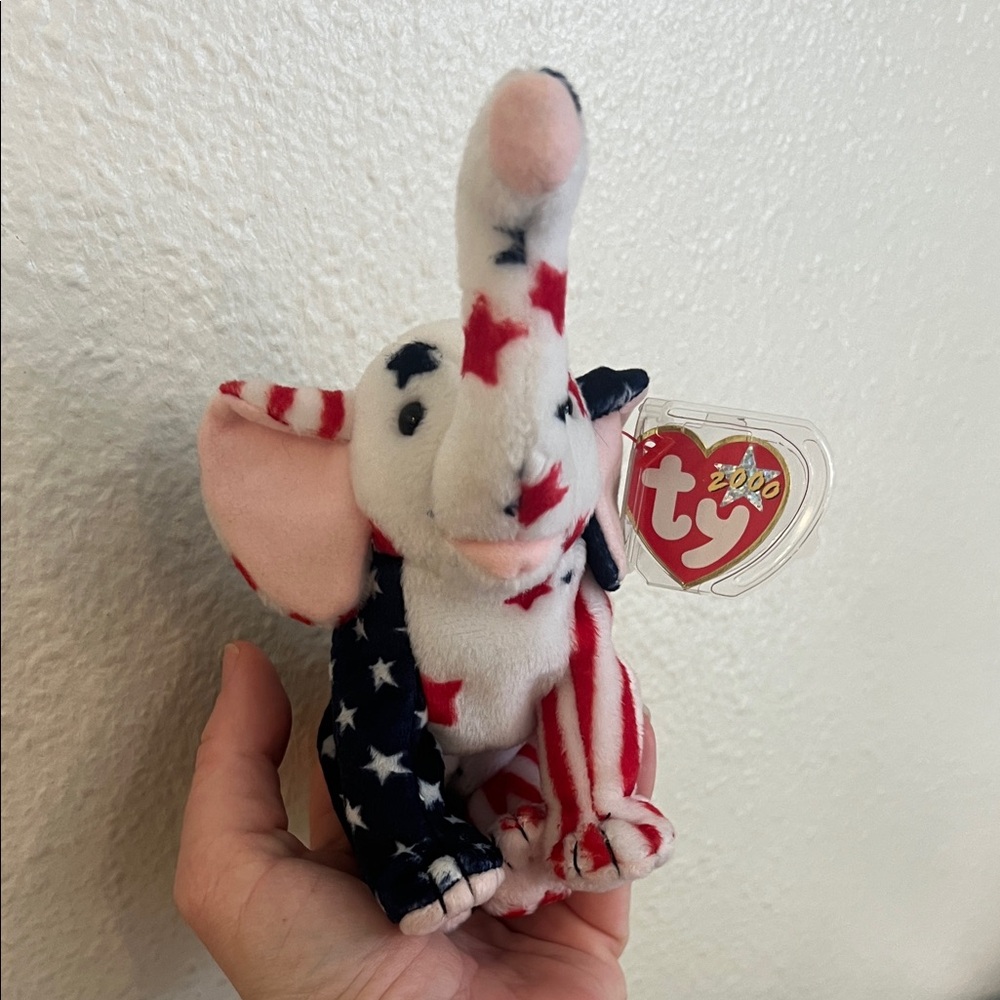 Ty RIGHTY Elephant 2000 beanie baby